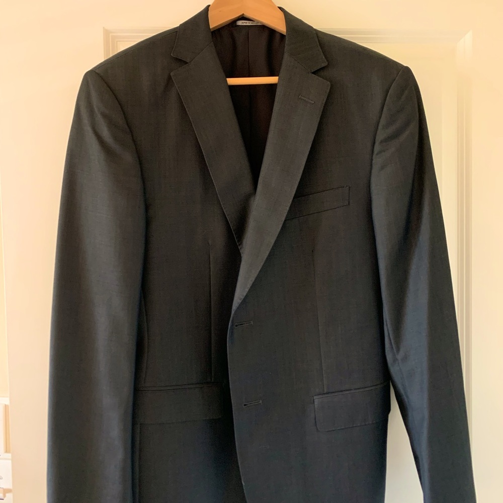 Z Zegna Drop 7 Grey Wool Mohair Suit 38R
